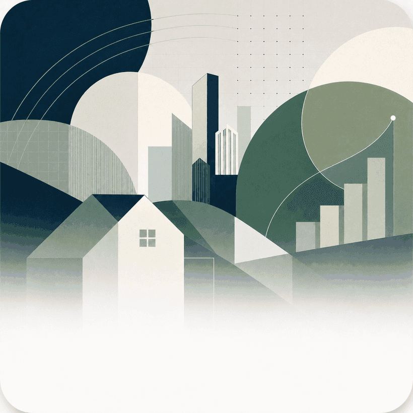 Canadian home buying and mortgage planning illustration