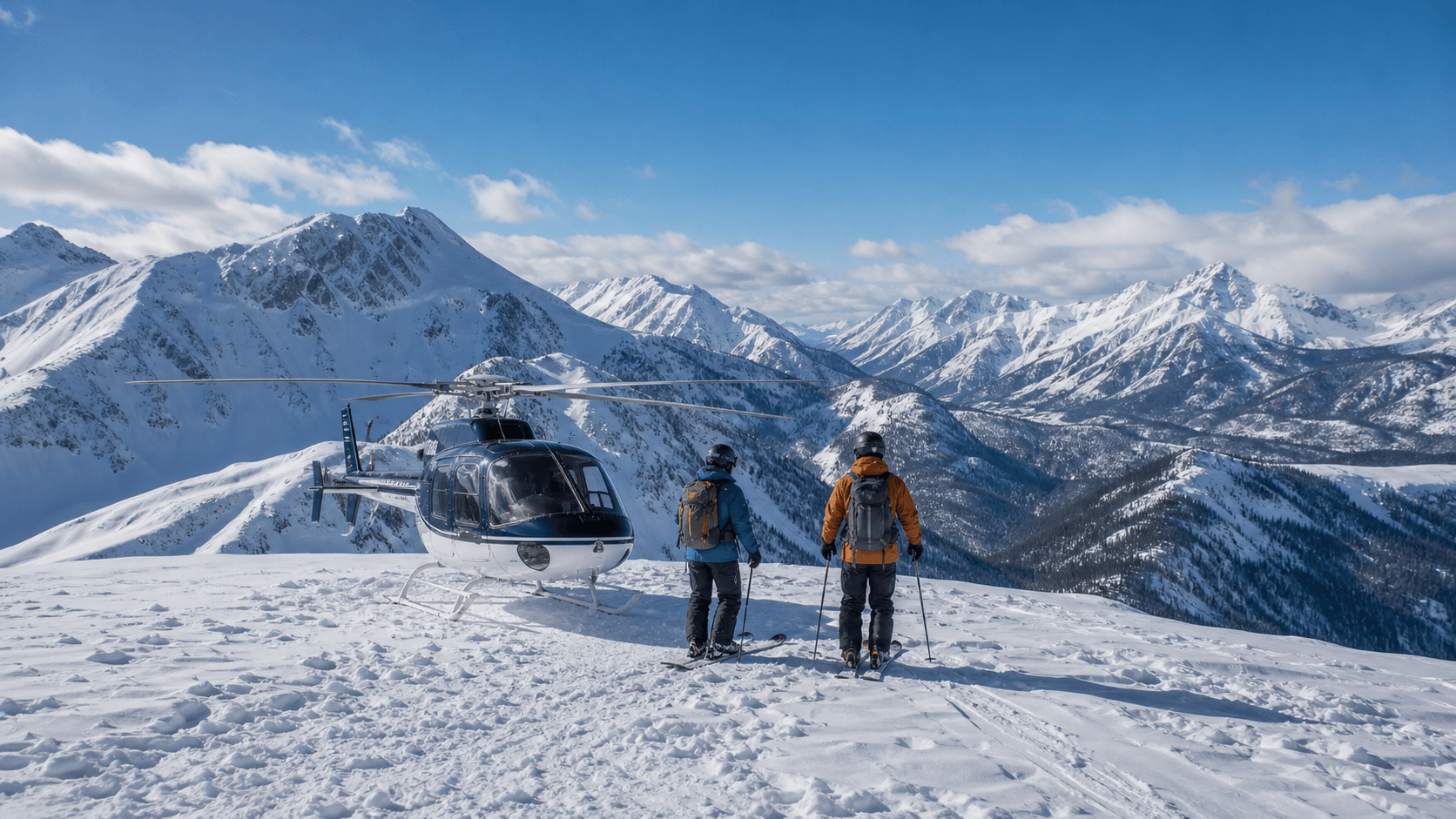 Private heli-skiing at CMH Valemount, BC