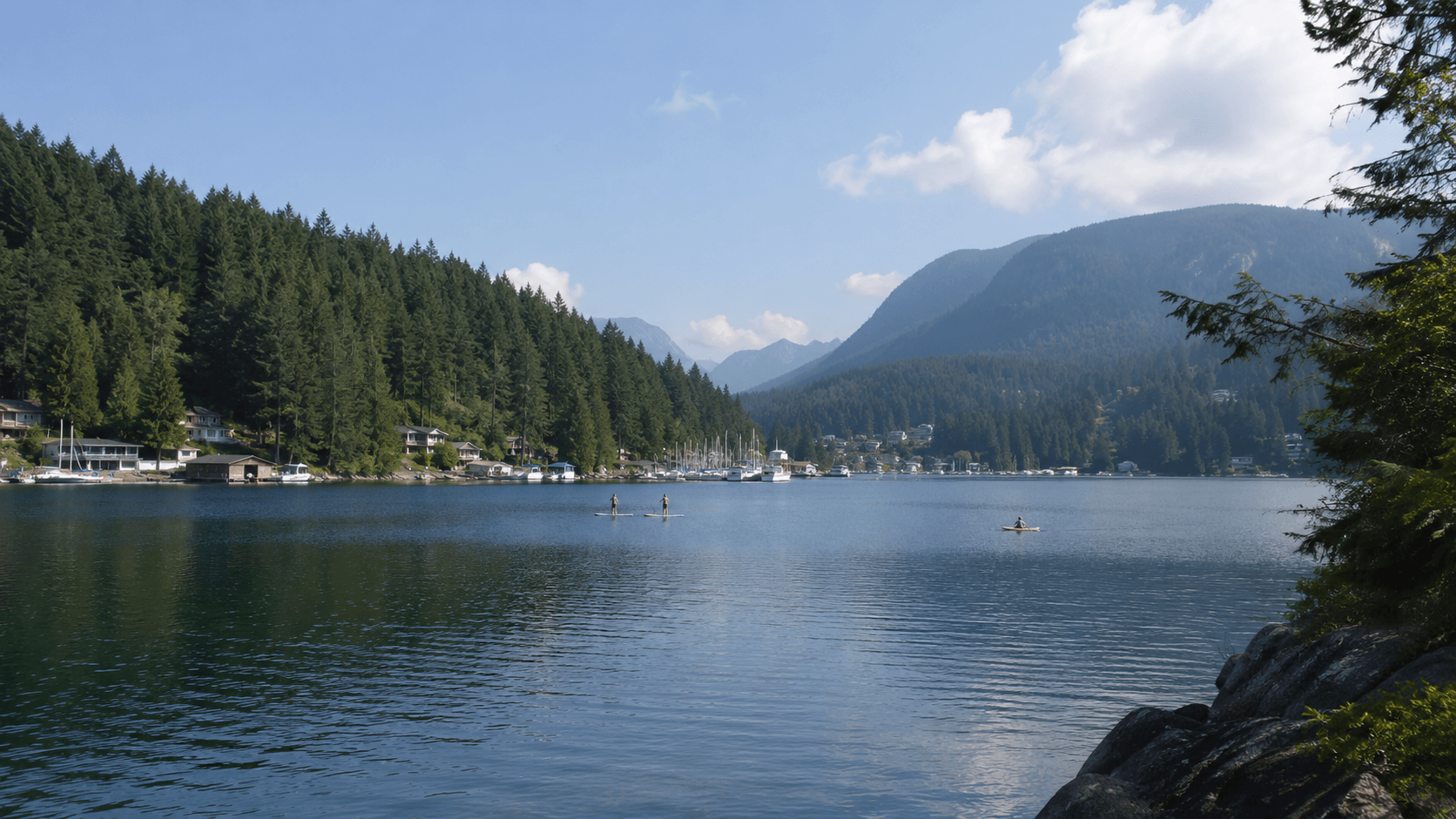 Vancouver seawall and coastal scenery as a starting point for close day getaways