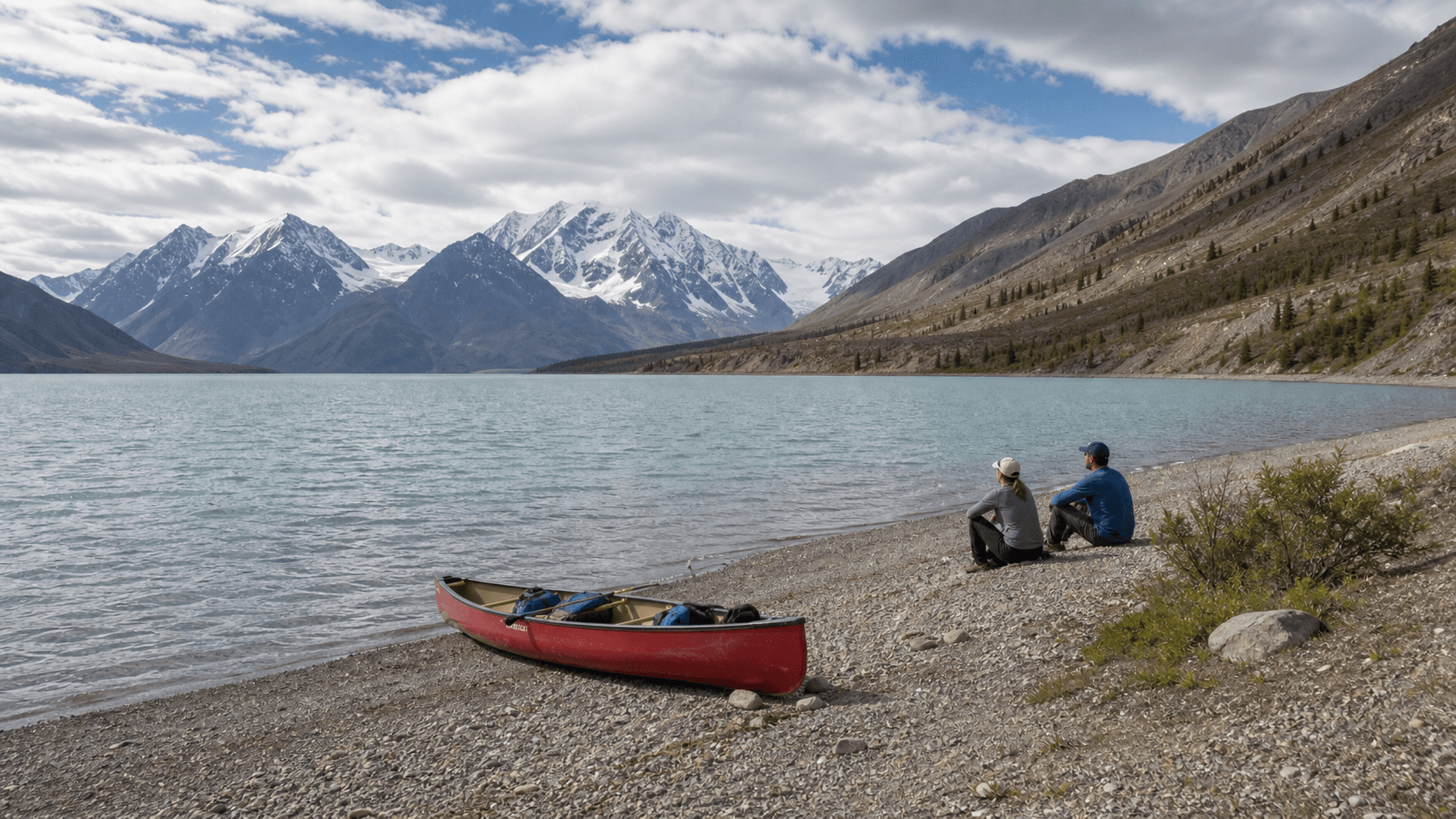Kluane’s icefields and Kluane Lake